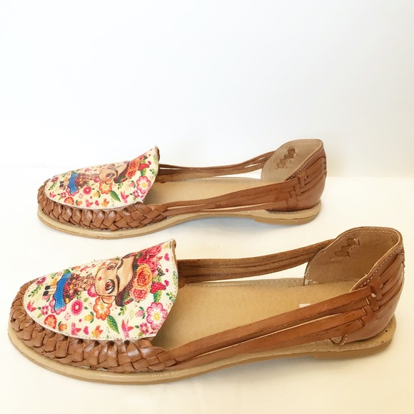 Handmade Shoes - Handmade Frida Kahlo Artisan Mexican Huarache